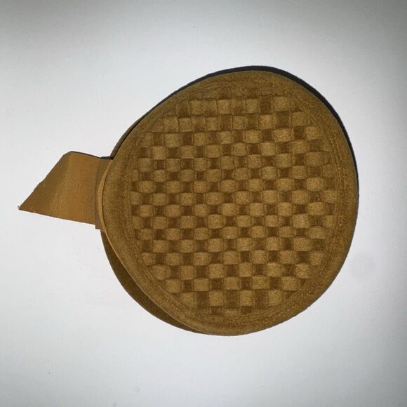 Vintage 1950s Chesterfield Pillbox Hat Mustard Yellow Felt Womens Mid Century main image 8